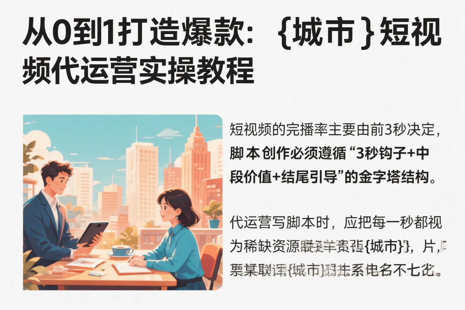 从0到1打造爆款:西宁短视频代运营实操教程