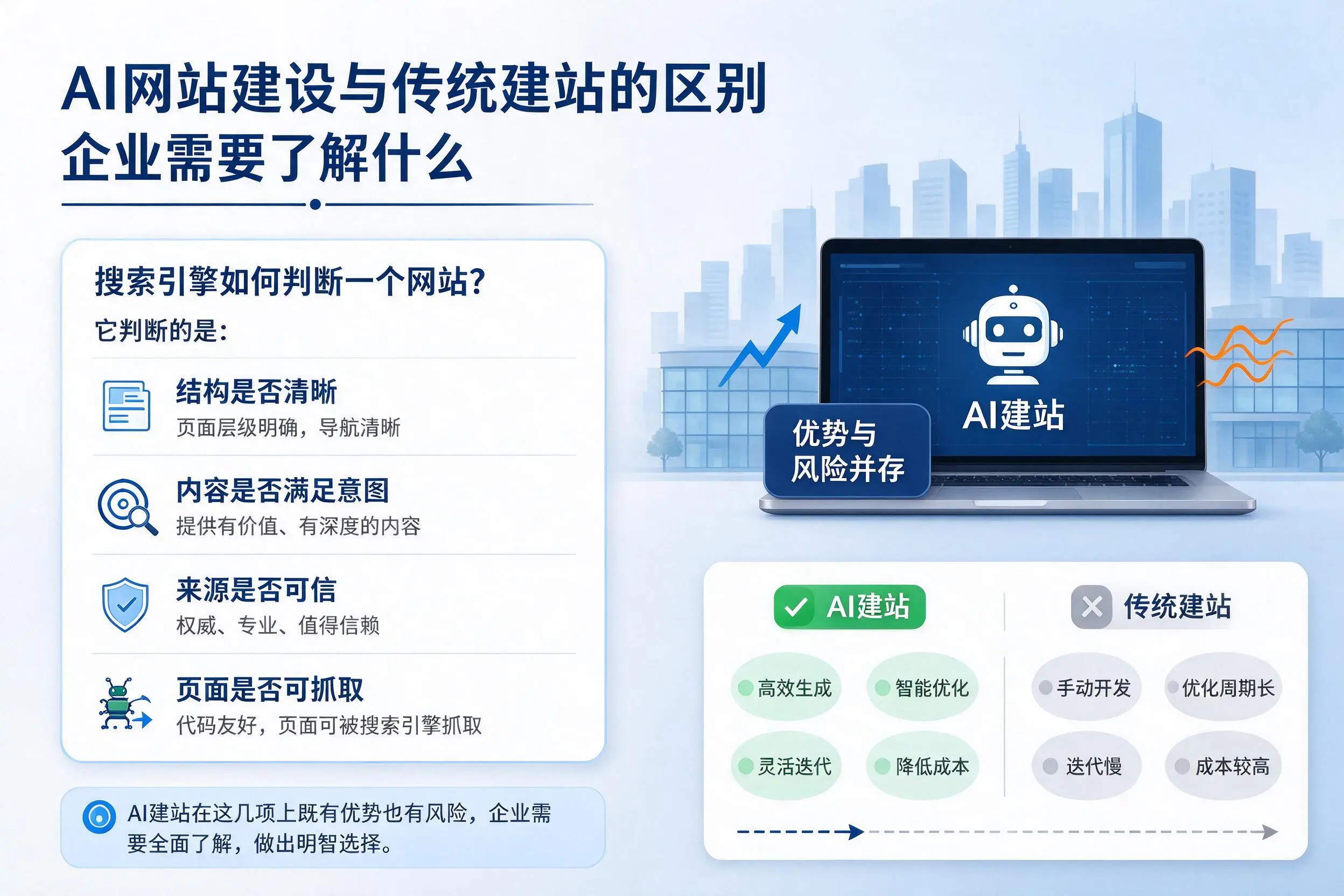 AI网站建设与传统建站的区别,西宁企业需要了解什么