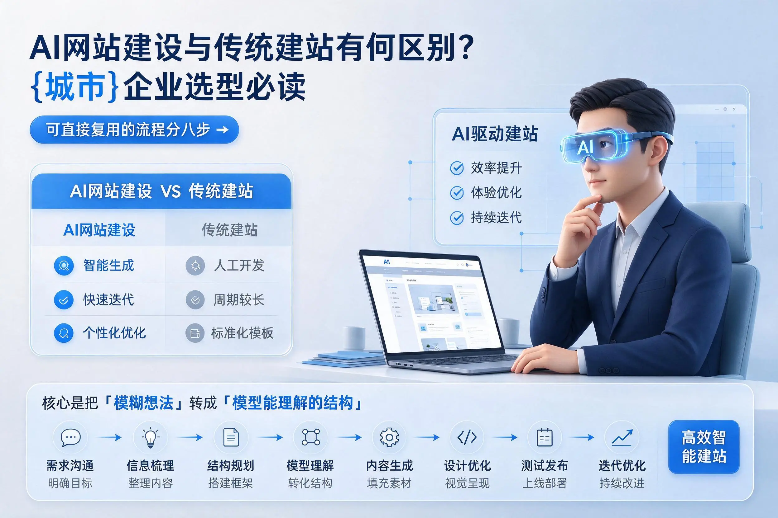 AI网站建设与传统建站有何区别?西宁企业选型必读